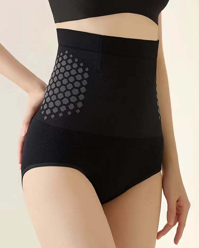 Panties Femeninos de Terapia Magnética para Calentar el Útero, Sin Costuras, de Cintura Alta y Control de Abdomen
