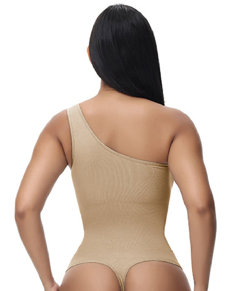 Shapshe® Body Ajustado Sexy de Una Sola Manga Sin Mangas con Textura Acanalada y Estilo Tank Top Elastizado