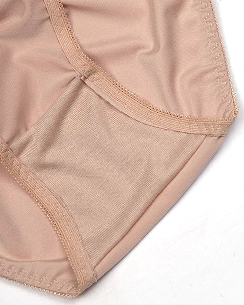 Panty Moldeador de Cintura Alta para Mujer con Estampado Chevron y Control de Abdomen, Braguitas de Malla