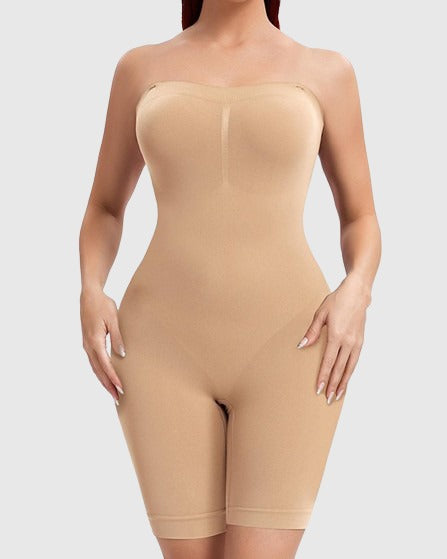 Body de Adelgazamiento Sin Mangas con Tirantes Removibles