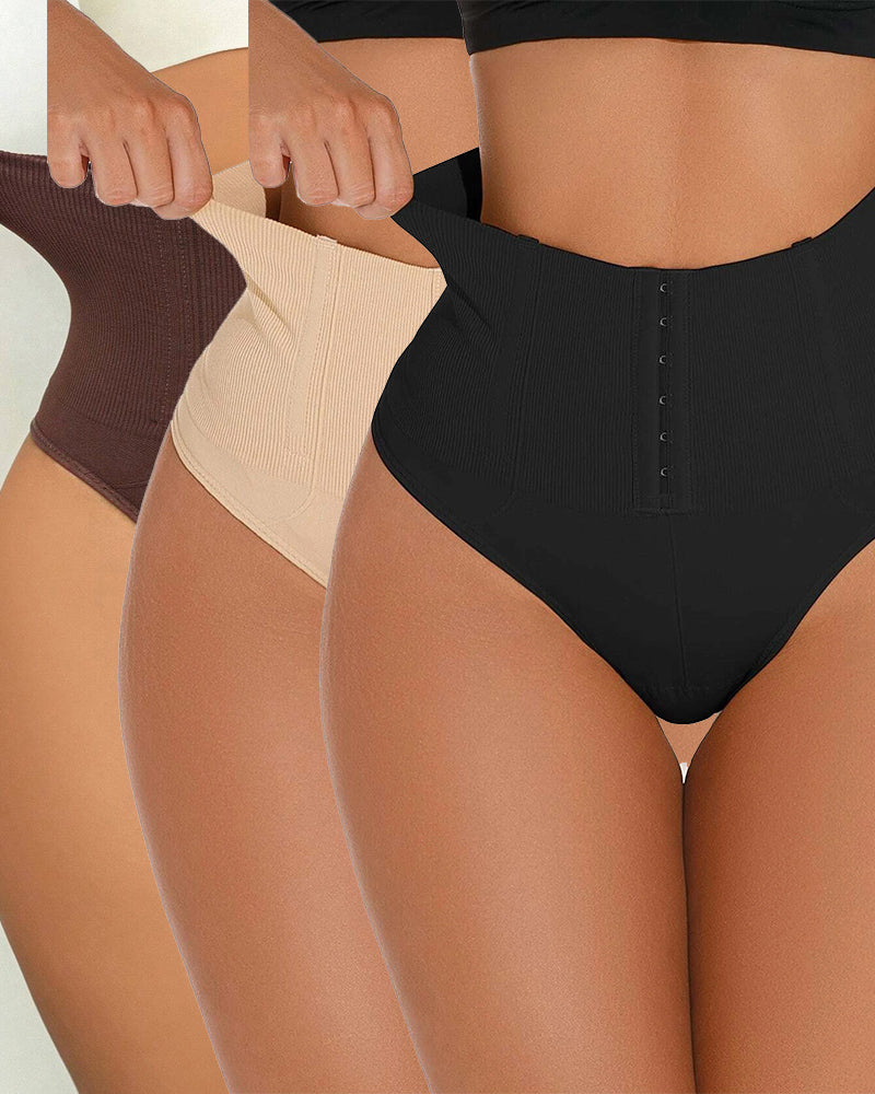 Braga Moldeadora Sin Costuras de Cintura Alta con Control de Abdomen y Diseño de Un Solo Botón