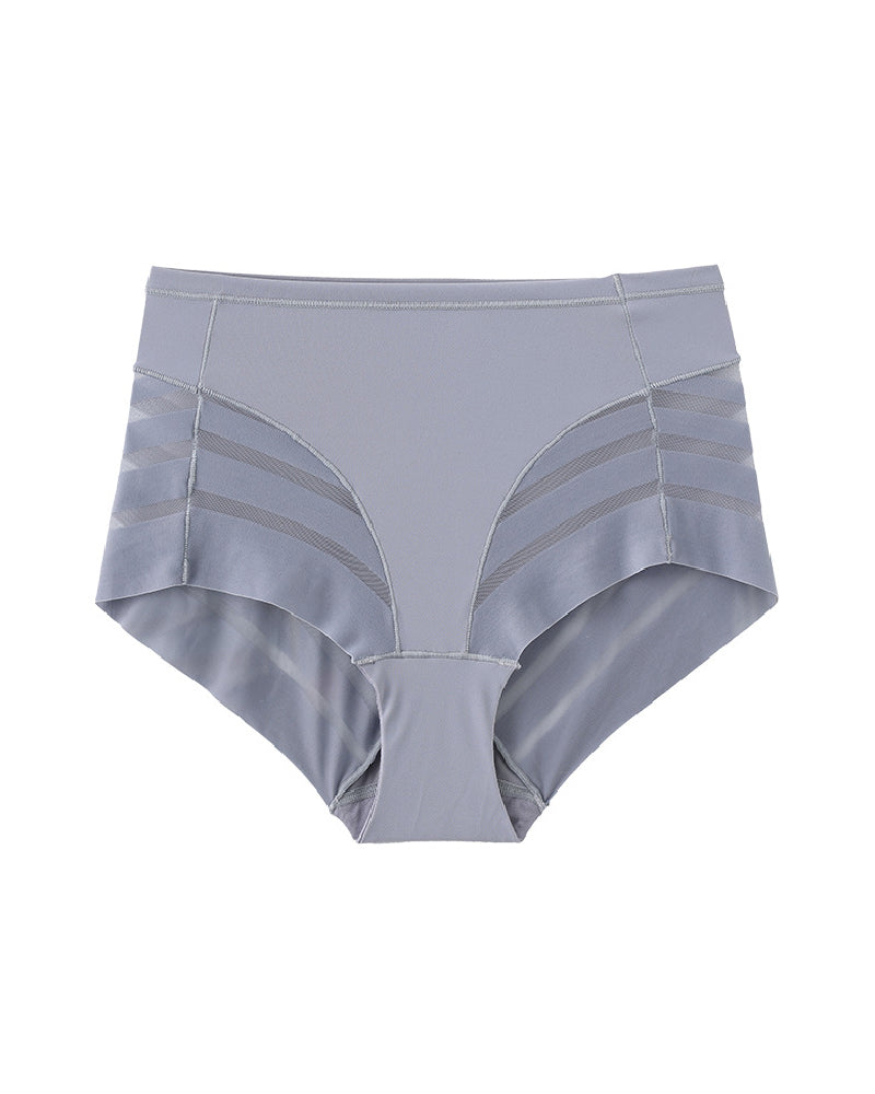 Bragas de tiro alto con encaje y rayas, indetectables