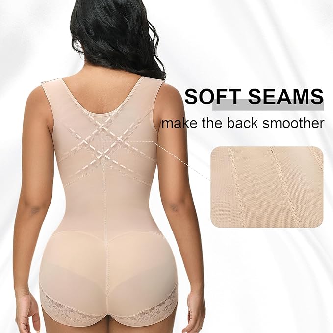 Shapshe® Fajas Colombianas Doble Control de Abdomen Post Cirugía Soporte para la Espalda Revenge Shapewear