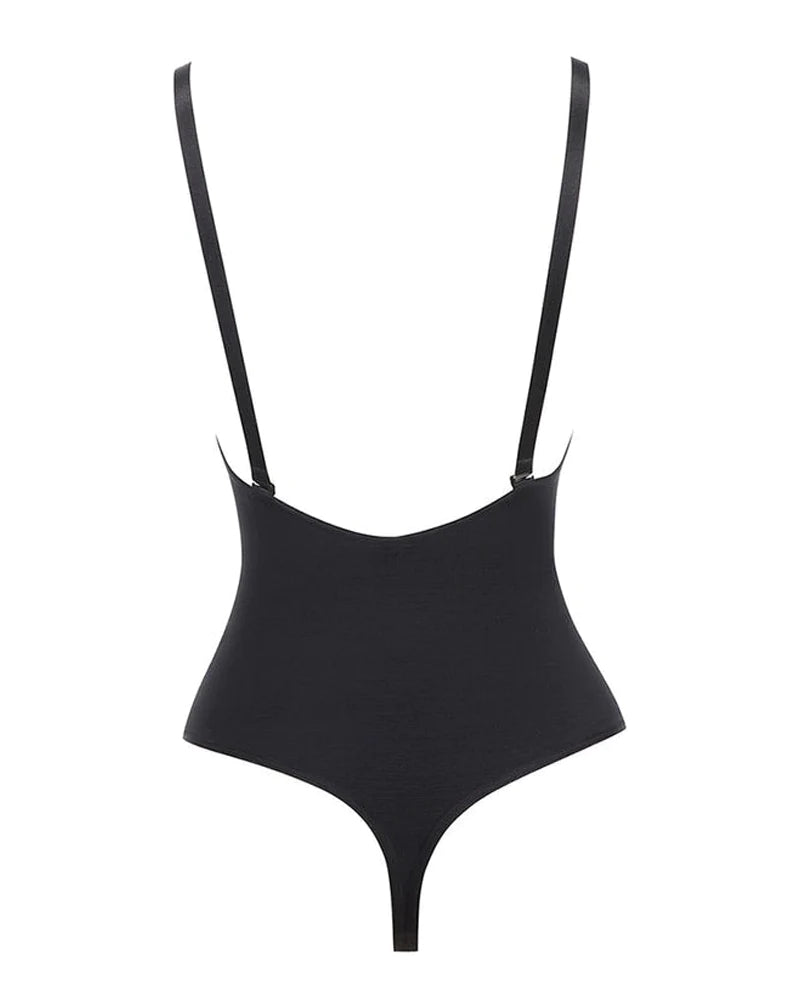 Body Shaper Sin Costuras con Control de Abdomen, Levanta Glúteos, Tanga y Espalda Descubierta