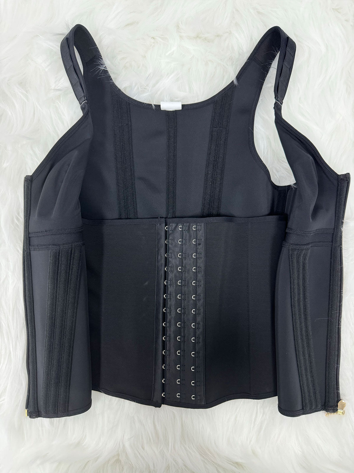 Shapshe® Fajas Colombianas Trainer de Cintura con Cremallera Frontal, Varillas de Acero y Control de Abdomen