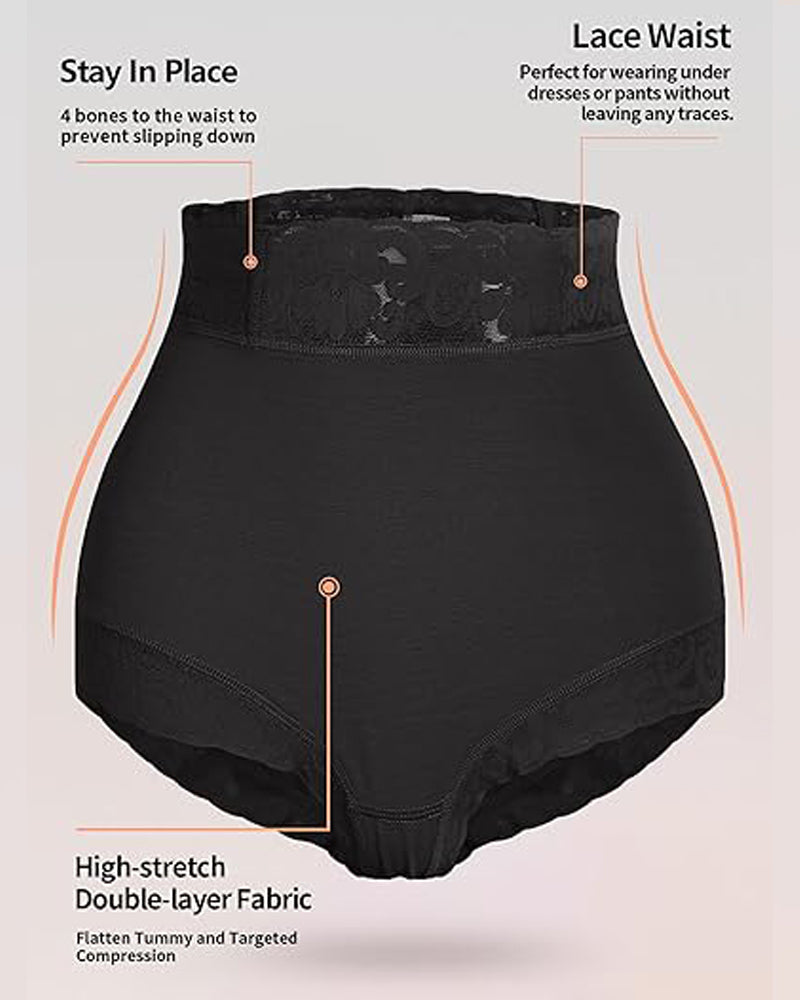 Shapshe® Faja Clásica de Encaje para Mujer Moldeadora de Cuerpo Levantacola Braga Moldeadora Suave