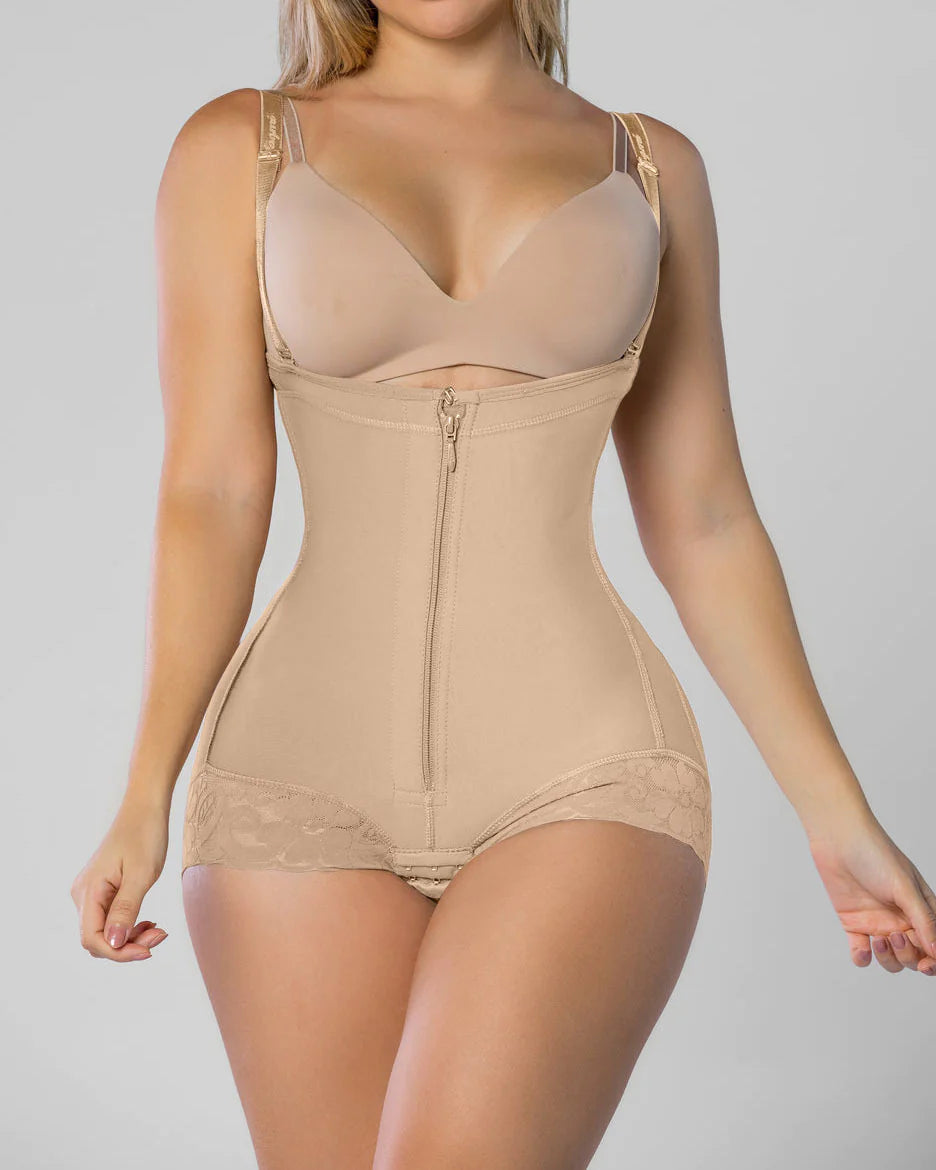 Shapshe® Faja Moldeadora de Abdomen con Cierre y Escote Abierto