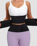 Corsé Cinturilla de Cintura con Doble Cinturón Transpirable Moldeador de Abdomen Ajustable para Entrenamiento Fajas Reductoras