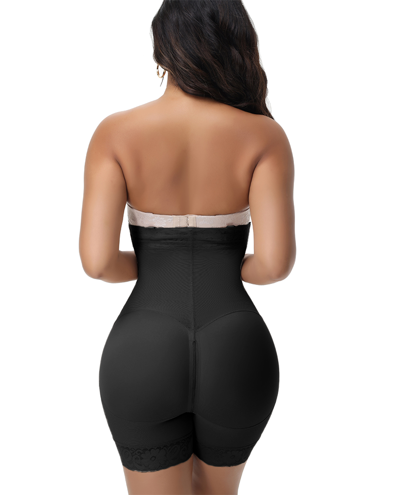 Shapshe® Fajas Short Moldeador con Cremallera en la Entrepierna y Tirantes Desmontables