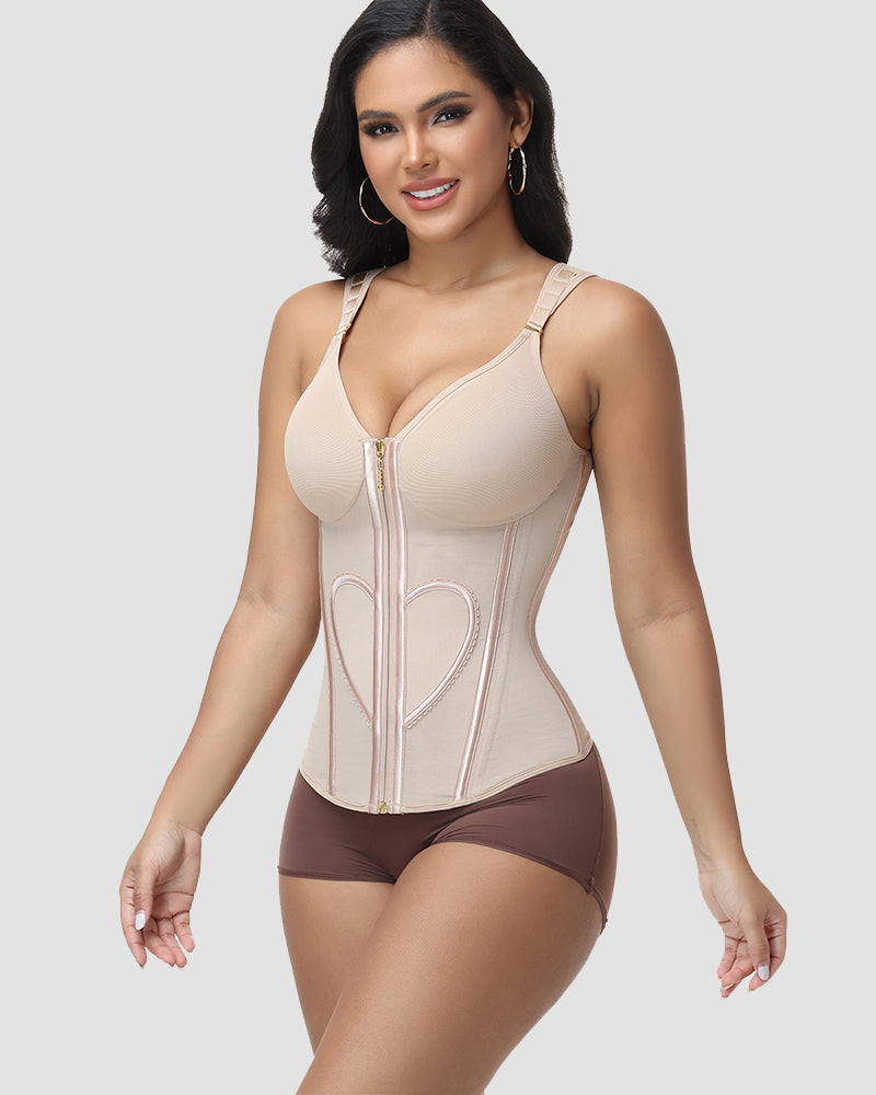 Corsé Cinturilla Reductora con Sujetador Incorporado Shapshe® con Diseño de Corazón