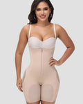 Shapshe® Shorts Moldeadores de Cintura Alta con Malla para Cadera y Cierre de Cremallera para Mujer