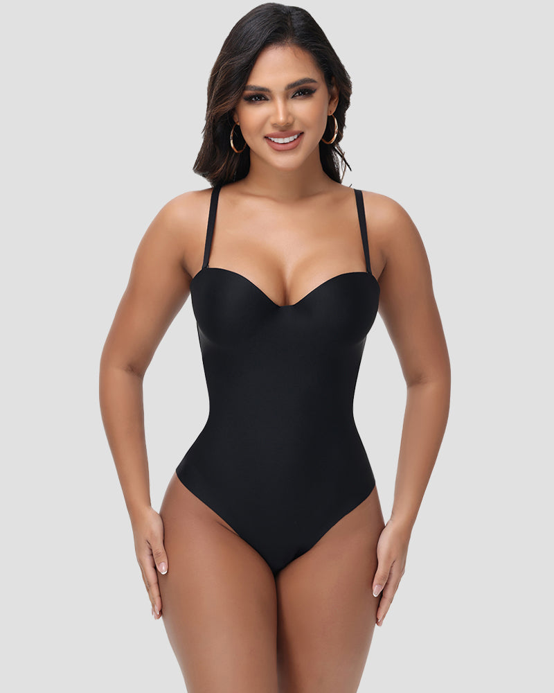 Shapshe® Body de Copa Suave en Triángulo con Control de Abdomen 2 en 1 Moldeador para Mujer