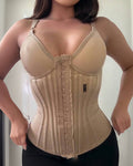 Corsé Colombiano con Aros y Encaje, Faja Moldeadora de Abdomen y Cintura