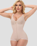 Shapshe® Fajas Colombianas con Copas de Encaje y Cierre Frontal Moldeador de Cuerpo