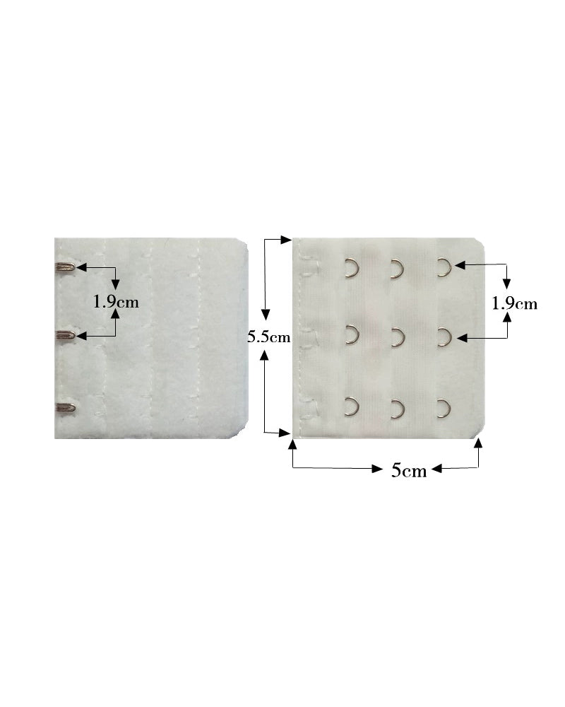 Hebilla Extensora para Ropa Interior 3 Filas 3 Ganchos