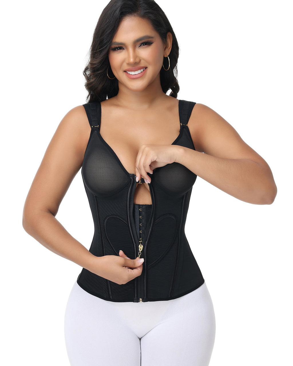 Shapshe® Fajas Colombianas Love Pattern Cinturilla Moldeadora para Abdomen