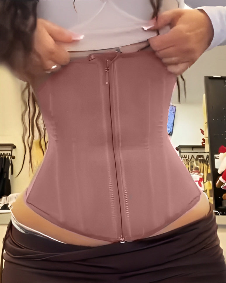 Fajas Colombianas con Cierre Frontal, Varillas de Acero, Control de Abdomen, Cinturilla Moldeadora