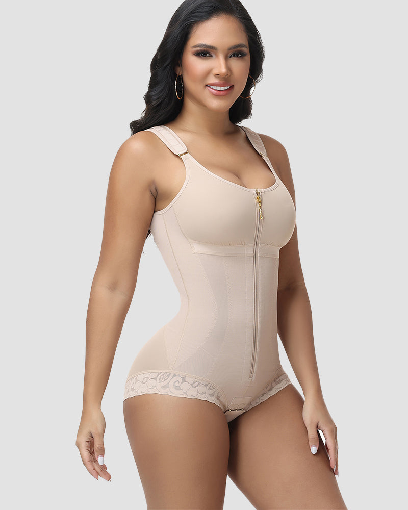 Shapshe® Faja Corporal Completa con Cierre de Cremallera y Brasier Incorporado