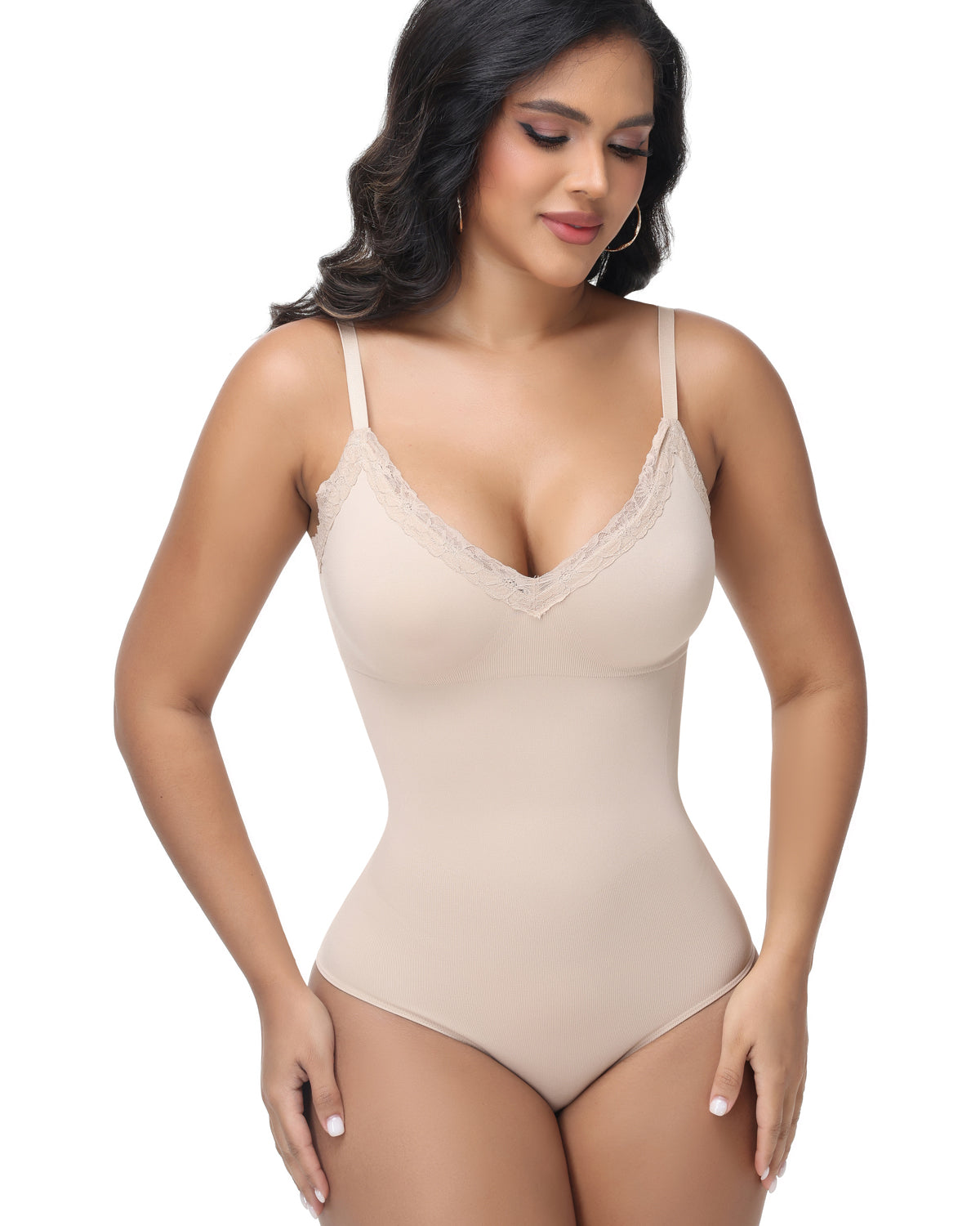 Shapshe® Body moldeador sin costuras con levantamiento de cadera y detalle de encaje