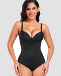 Shapshe® Body Moldeador Sin Mangas Tipo Tanga para Mujer con Control de Abdomen y Push Up Suave