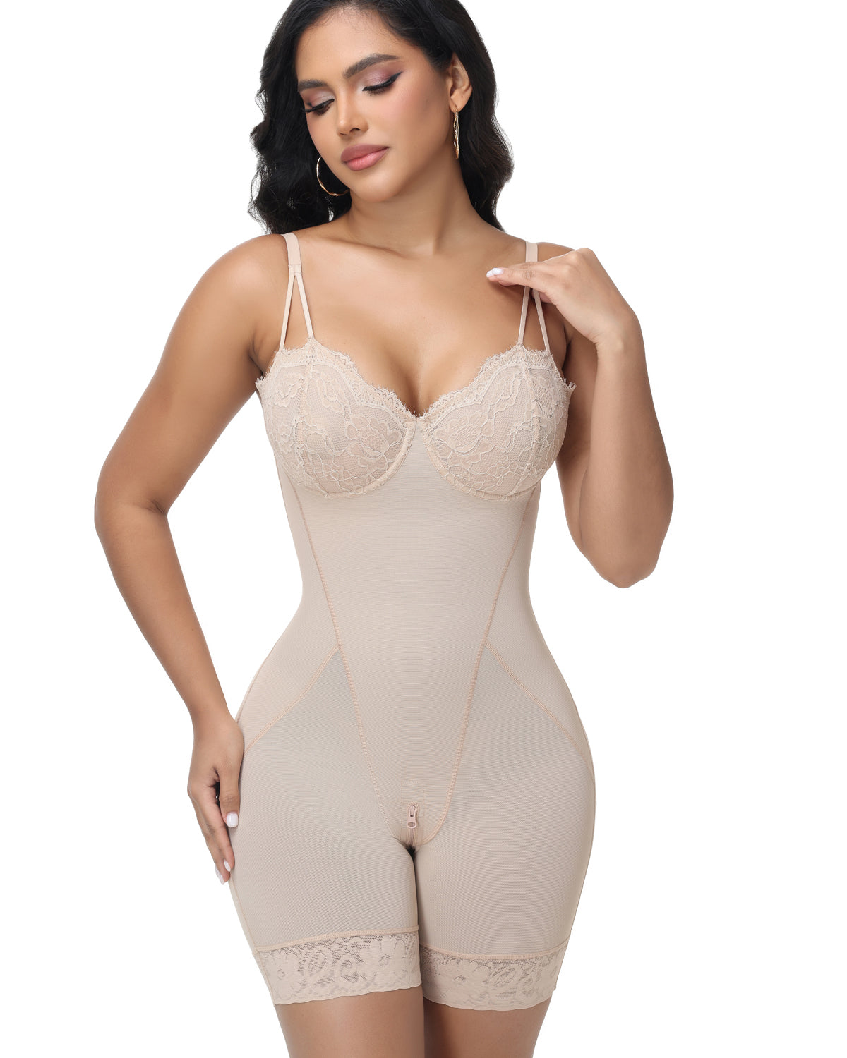 Shapshe® Body Moldeador con Copa de Encaje y Control de Abdomen