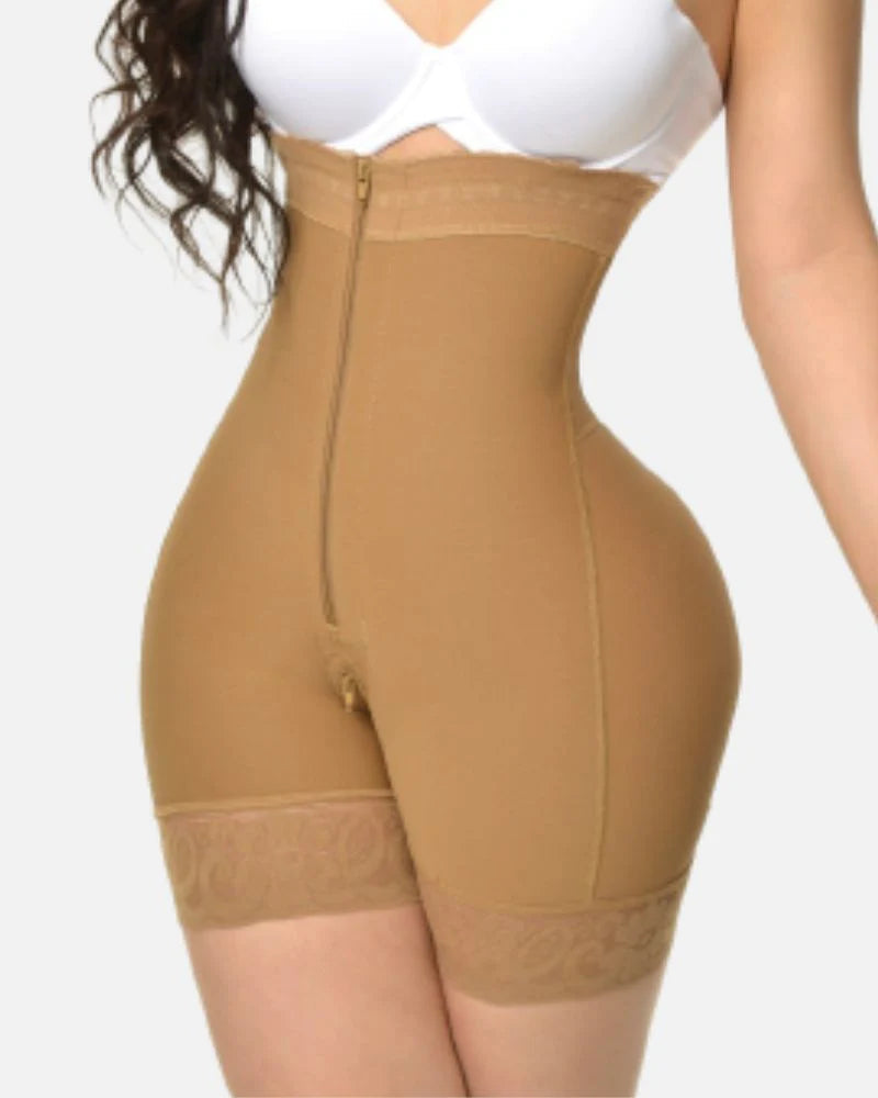 Shapshe® Fajas Colombianas Moldeadoras de Compresión con Control de Abdomen y Cierre, Pecho Abierto