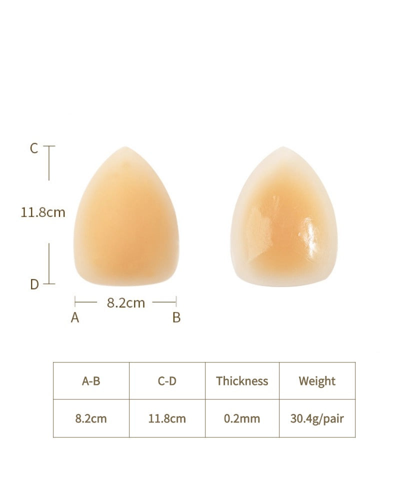 Cubierta Invisible Triangular para Pezones, Sin Costuras y Antigolpes