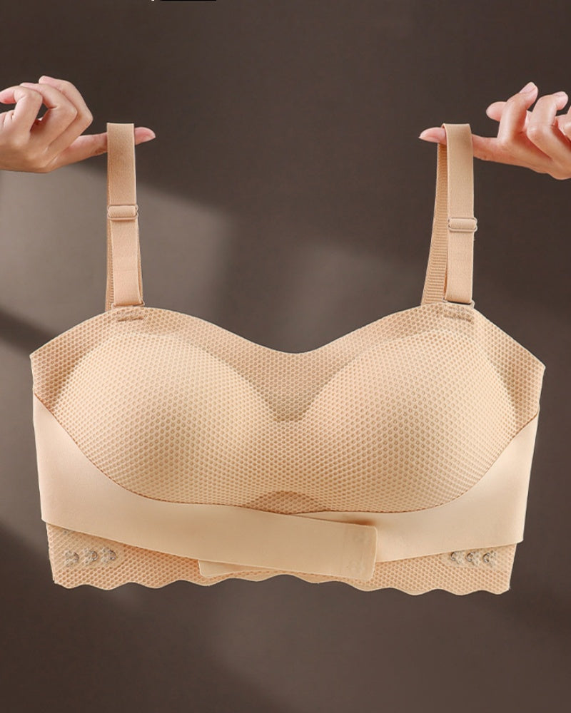 Sostén Bandeau Sin Costuras Transpirable Talla Grande Sin Tirantes Antideslizante
