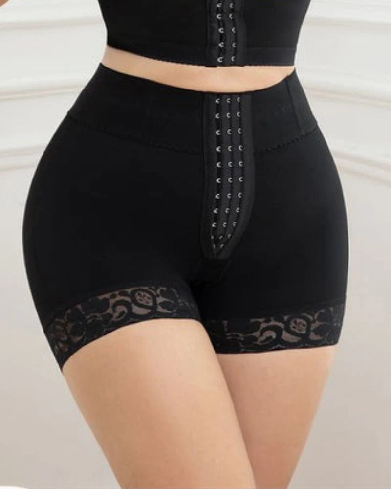 Mujeres Pantaletas Negras Moldeadoras con Control de Abdomen y Levanta Glúteos