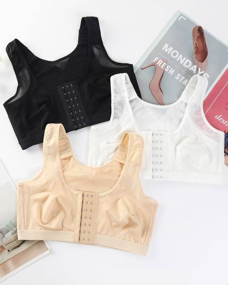 Sujetadores moldeadores para mujer con cierre frontal y tirantes ajustables