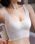Top sin mangas transpirable talla grande con sujetador push up y efecto moldeador lateral