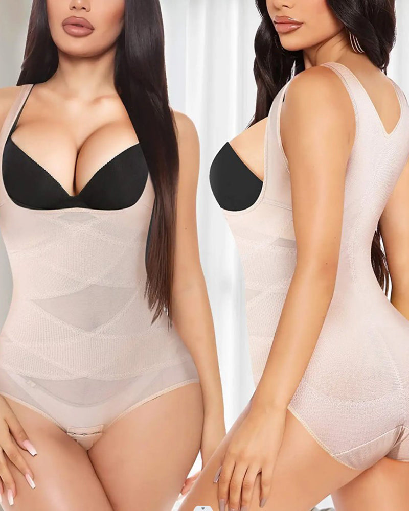 Corsé moldeador de cintura sin costuras de malla, moldeador de glúteos, faja corporal