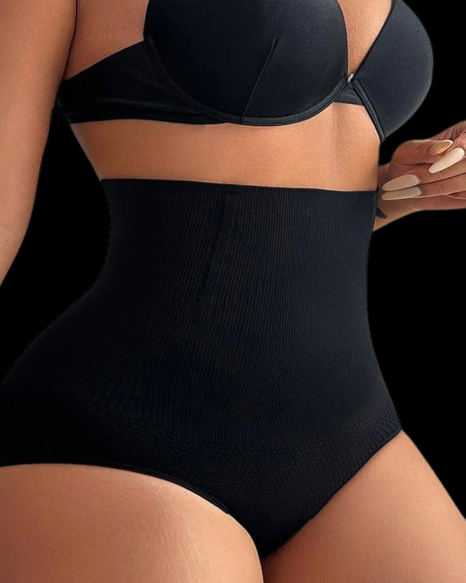 Shorts tipo tanga moldeadores de cintura alta sin costuras con control de abdomen y levantamiento de glúteos