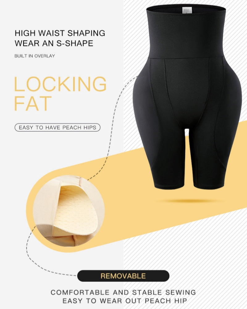 Shorts moldeadores para mujer, de cintura alta, que levantan abdomen y cadera