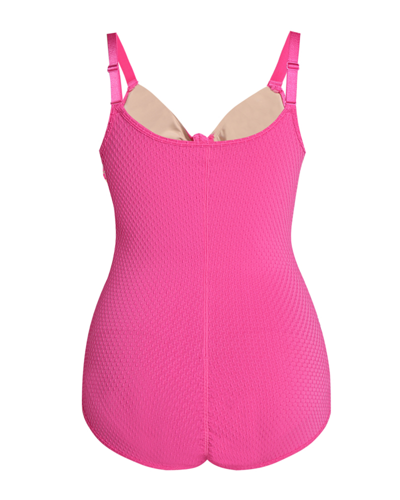 Shapshe® Traje de Baño Femenino con Control de Abdomen, Recorte, Nudo Frontal y Push Up Moldeador