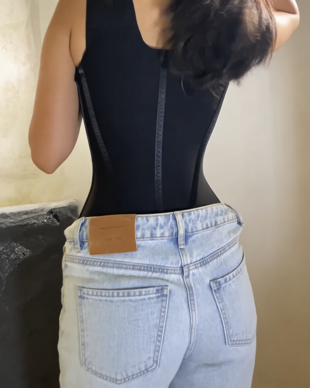 Chaleco Corset de Cintura Reloj de Arena de Alta Compresión con Sostén