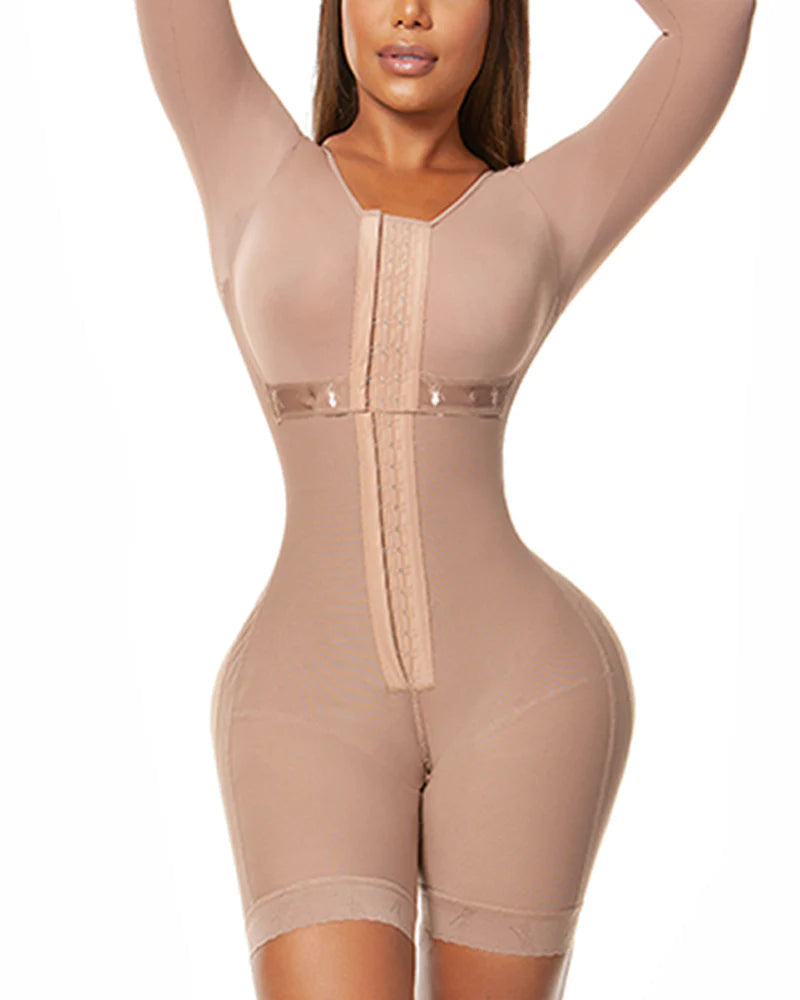 Shapshe® Moldeador Corporal Completo Faja Colombiana de Manga Larga con Fuerte Compresión para Busto Completo