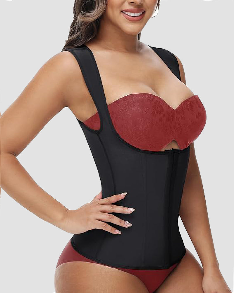 Shapshe® Chaleco Moldeador de Cintura Sin Costuras con Control Abdominal, Corsé de Compresión para Entrenamiento