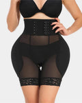 Corsé de Reloj de Arena para Mujer, Shorts Moldeadores de Malla Transpirable con Almohadillas de Esponja