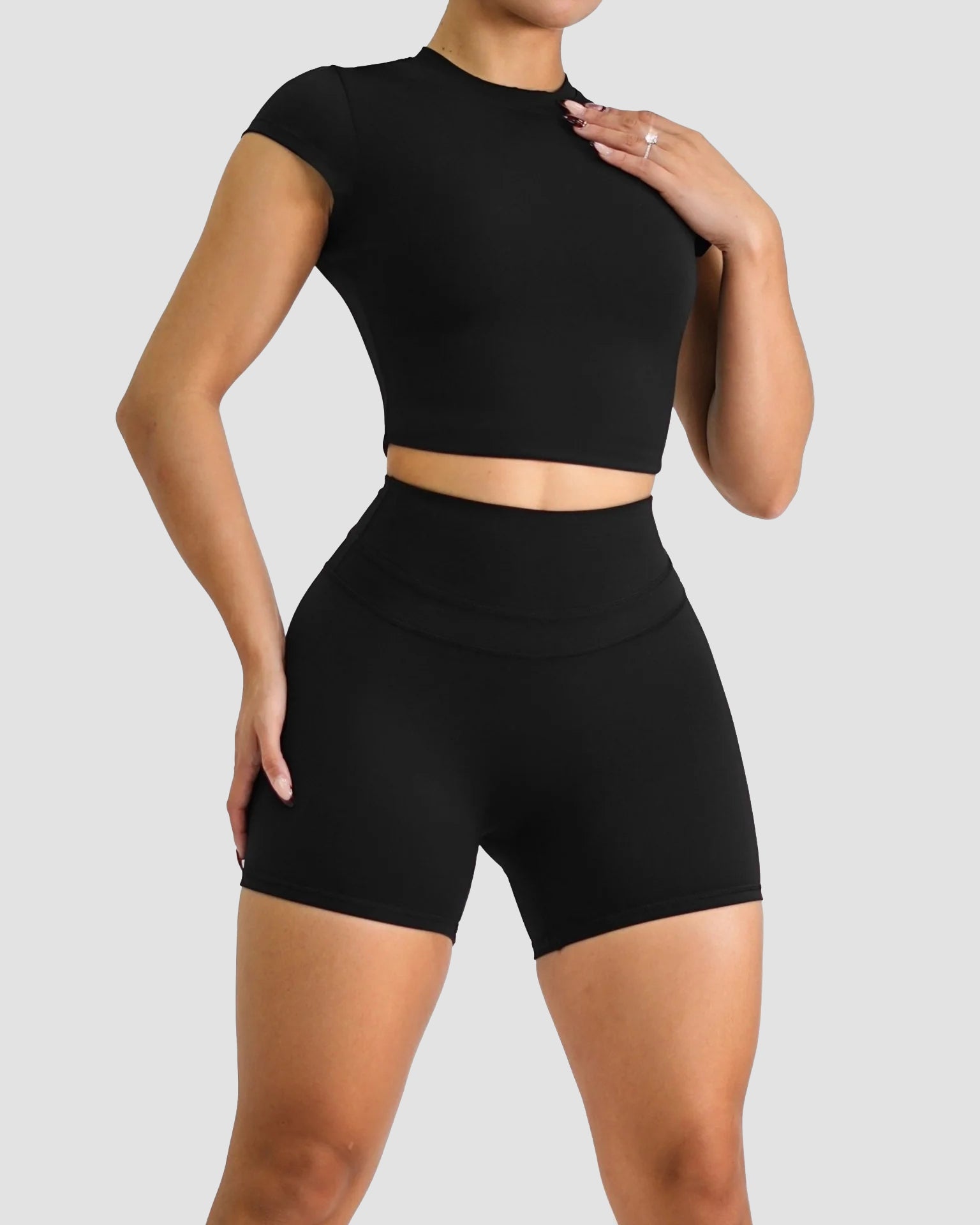 Conjunto Ajustado de Gimnasio para Yoga y Fitness