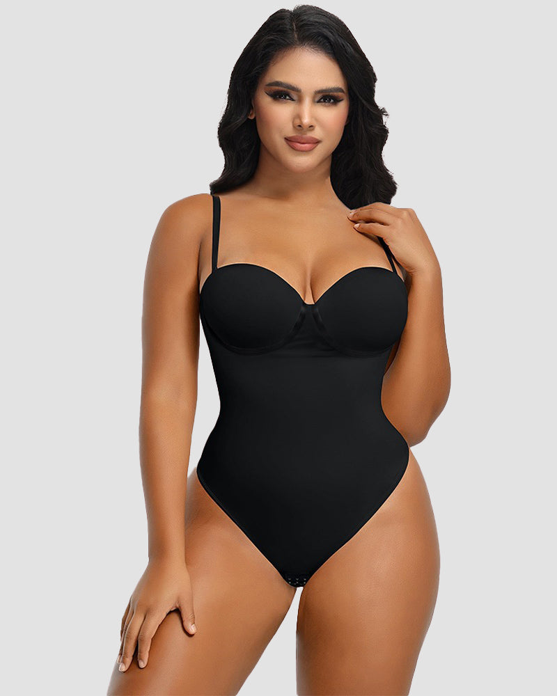 Shapshe® Body ajustado sin costuras con espalda sexy y tanga con cordones