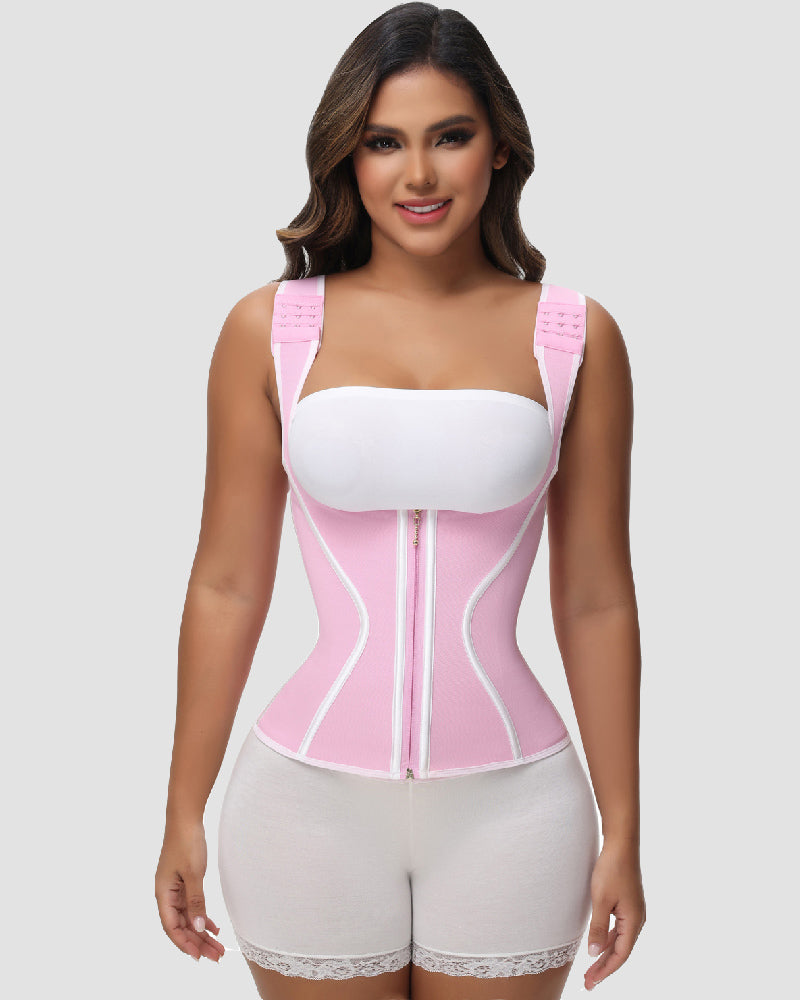 Shapshe® Faja de Cintura con Doble Compresión para Mujer, Control de Abdomen, Corset Postparto tipo Chaleco