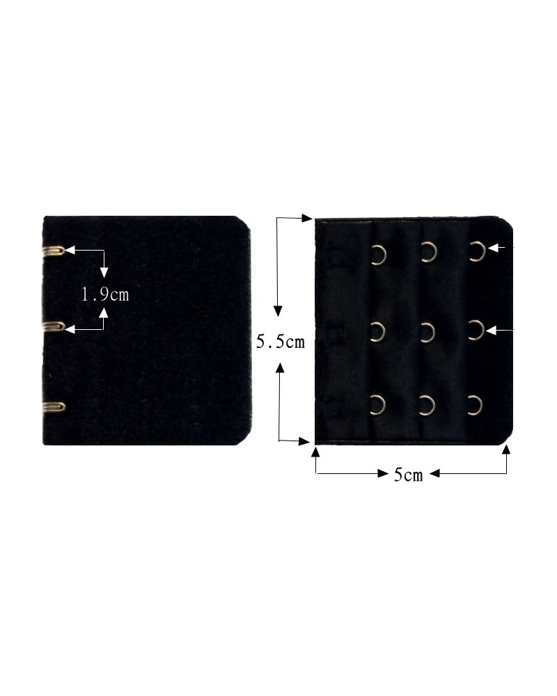 Hebilla Extensora para Ropa Interior 3 Filas 3 Ganchos