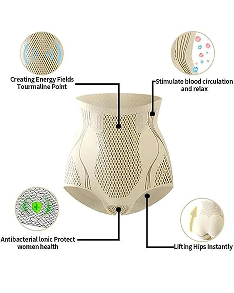 Panty Moldeador Mágico de Fibra de Grafeno con Control de Abdomen, Levantamiento de Glúteos y Cintura Alta Adelgazante