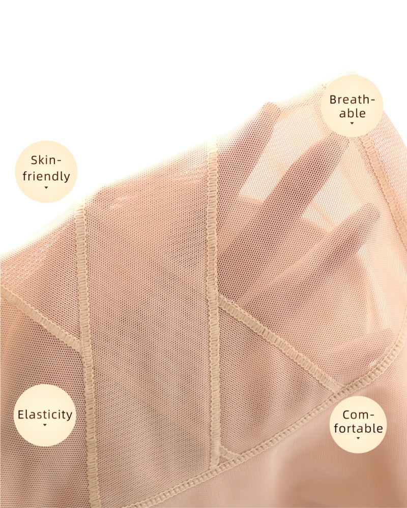 Shorts moldeadores de malla con control de abdomen, levantamiento de glúteos y almohadilla de espuma