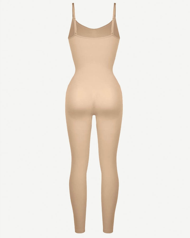Enterizo moldeador femenino sin costuras con soporte para busto y control de abdomen