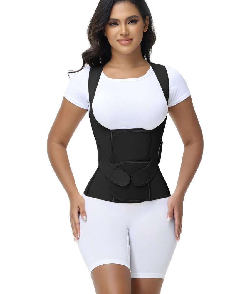 Shapshe® Fajas Colombianas Corrector de Postura Soporte Lumbar Cinturilla Moldeadora