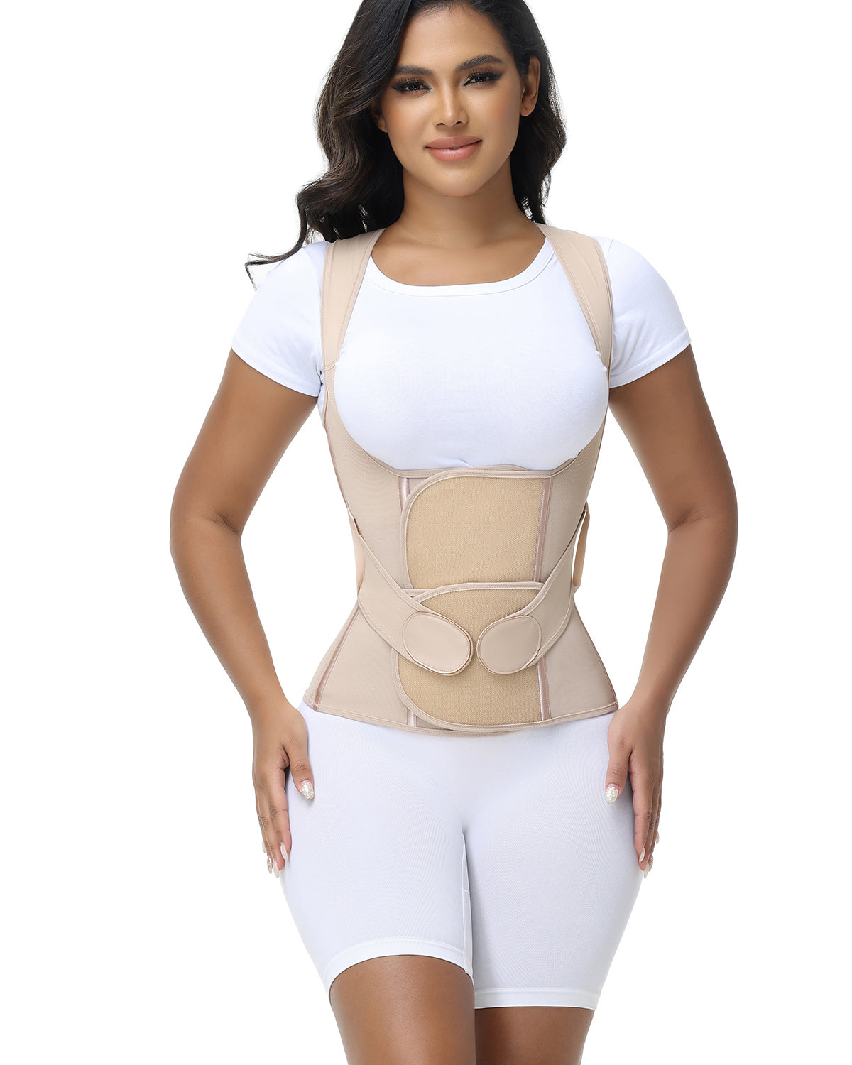 Shapshe® Fajas Colombianas Corrector de Postura Soporte Lumbar Cinturilla Moldeadora