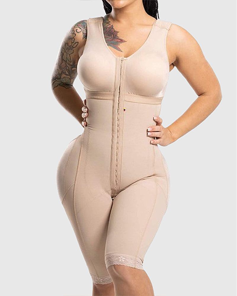 Fajas Colombianas Moldeadoras con Control Ajustable de Abdomen y Sostén