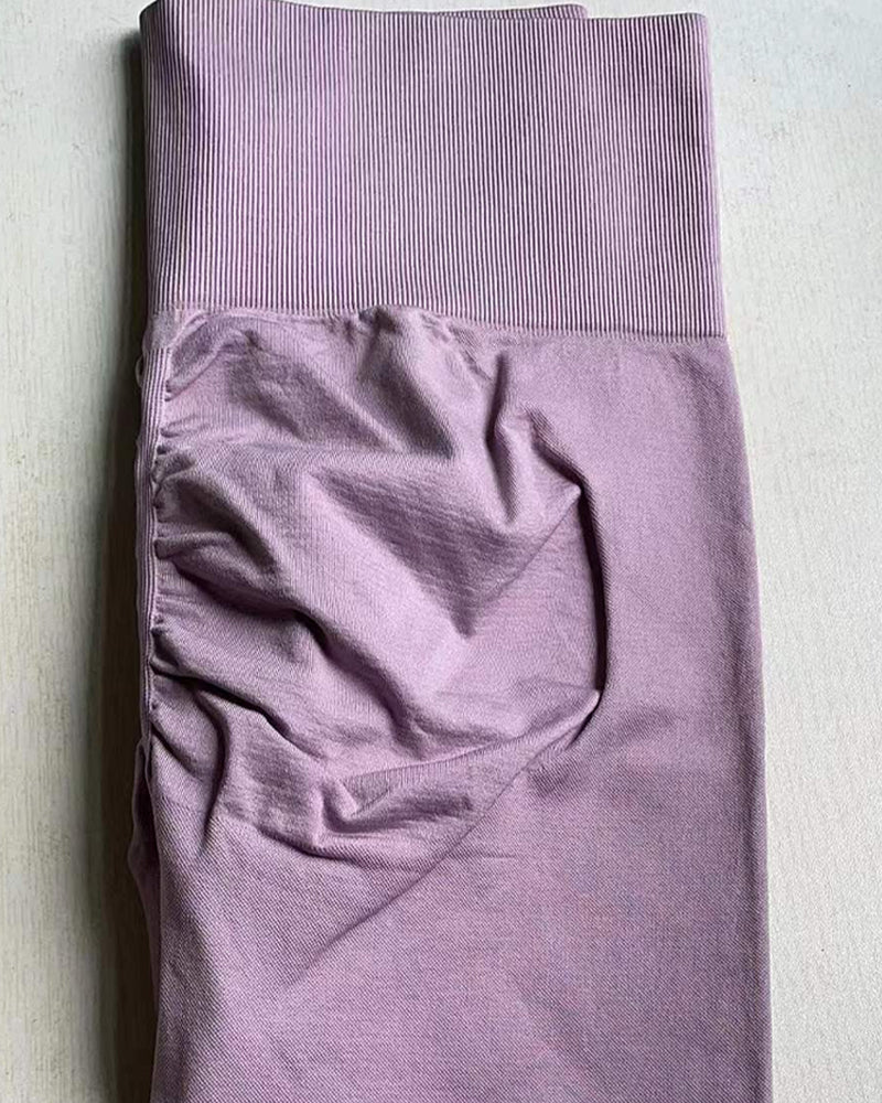 Shorts de Yoga de Cintura Alta, Sin Costuras, Levanta Glúteos